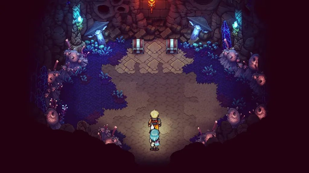 The pillared chamber deep in the Forbidden Cavern