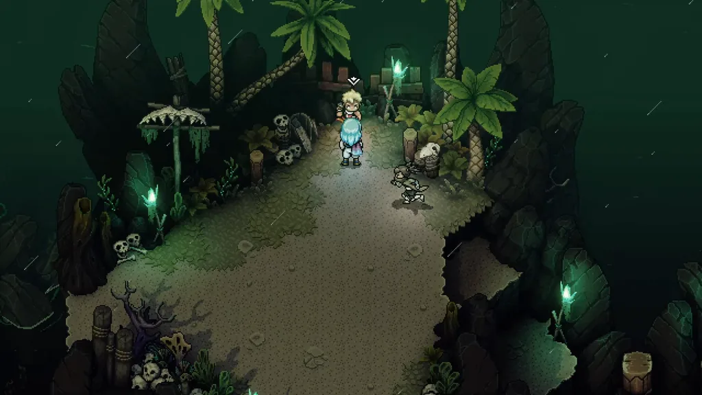 A lantern-lit clearing on Maelstrom Point