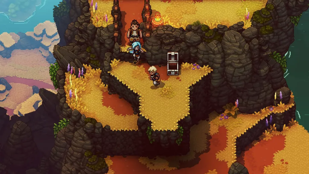 A chest on a ledge in the Moorlands