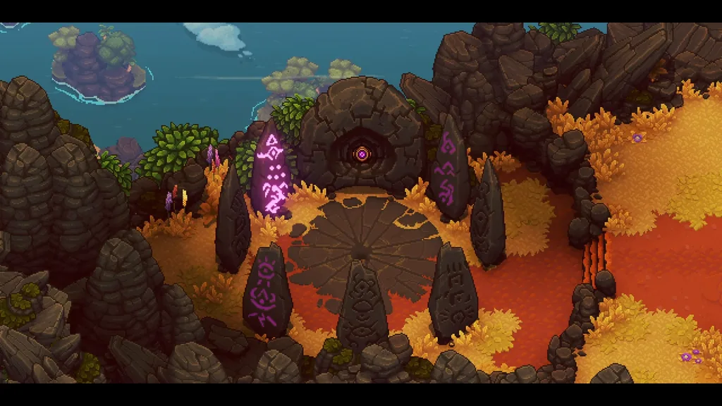 The seven pillars in the Moorlands ruins