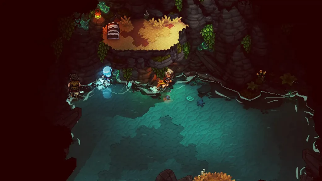 The underground river in a Moorlands cave