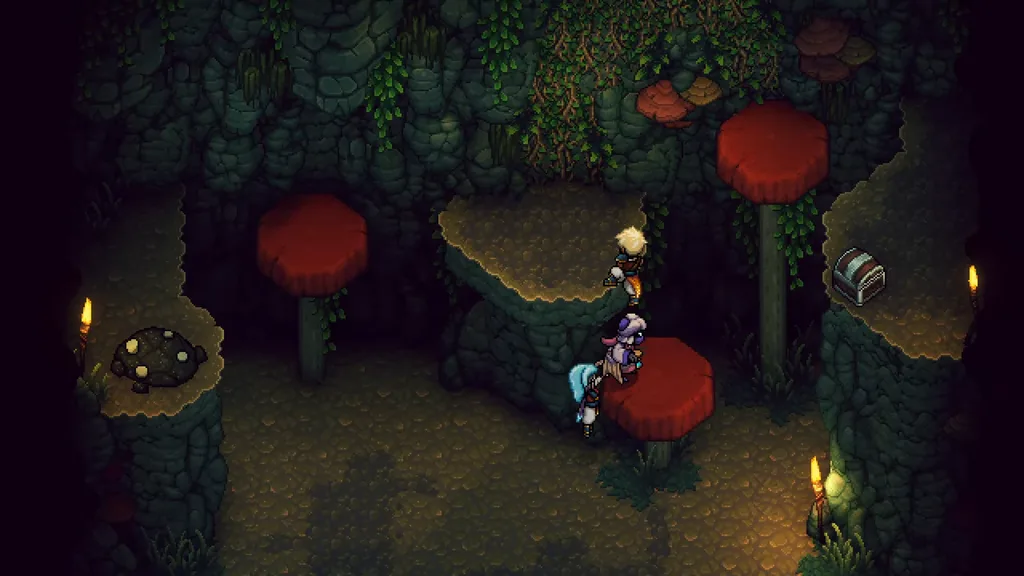 Giant red mushrooms in Songshroom Marsh